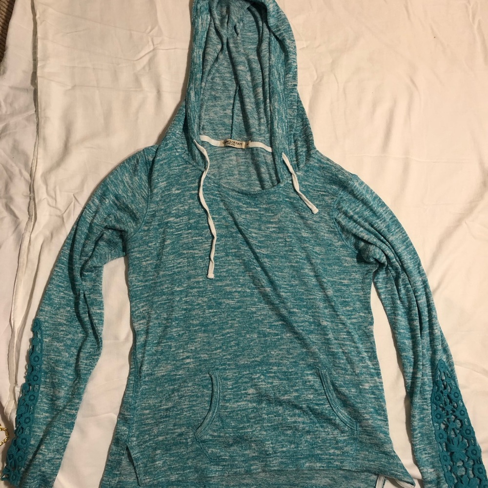 Blue lightweight hoodie